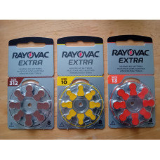 RAYOVAC Hearing Aid Batteries Set of 10 packs (80 batteries)