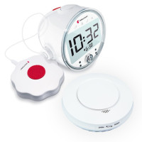 Bellman Visit Fire Safety Bundle with Visit Alarm Clock, Smoke Detector and Bed Shaker
