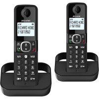 Alcatel F860 Duo ATL1423525 Twin Cordless Phone with Call Block – Black Alcatel F860 Duo ATL1423525 Twin Cordless Phone with Call Block – Black