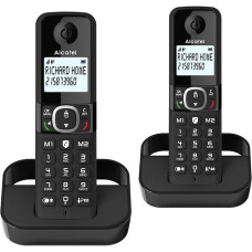 Alcatel F860 Duo ATL1423525 Twin Cordless Phone with Call Block – Black