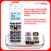 Swissvoice Xtra 2355 Duo Big Button Cordless Phone with Answer Machine | White