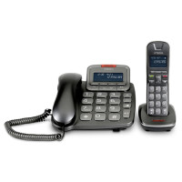 emporiaTALKHOME Combi Telephone Set - Black/Silver emporiaTALKHOME Combi Telephone Set - Black/Silver