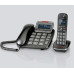emporiaTALKHOME Combi Telephone Set - Black/Silver