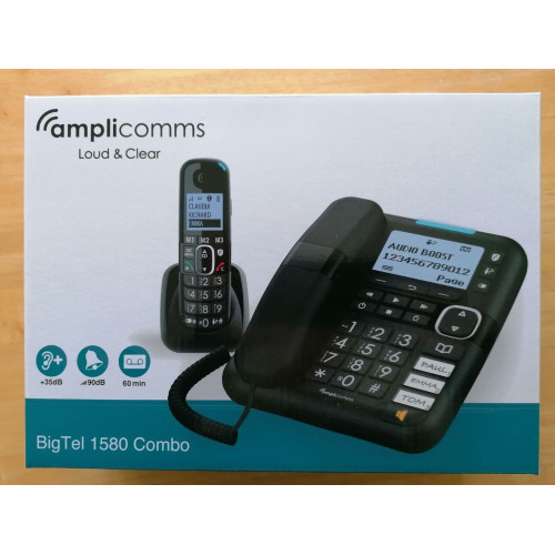 Amplicomms - téléphone fixe filaire bigtel 50 alarm plus