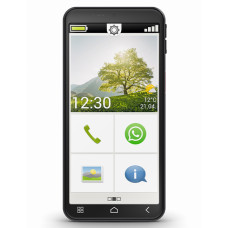 emporia SMART.7lite - E7LT.v1.bk.01- Easy to Use Smart Phone for Seniors, 5.45 Inch Display | Black