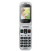 emporiaONE V200.V3.SG.01 2.4" Easy to Use 2G Senior Flip Phone | Silver/Space Grey 