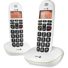 Doro 5551 PhoneEasy 100W DECT Cordless Phone with Amplified Sound and Big Buttons (Twin Set/White)