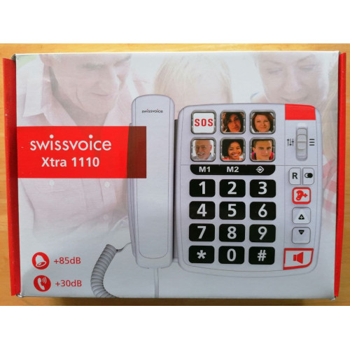 Swissvoice Xtra 3355 Combo Amplified Phone and Cordless Handset - Handset  Solutions