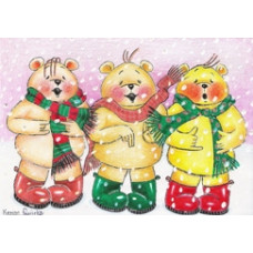 Carol Bears Christmas Card